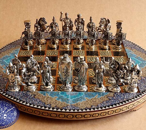 مهره شطرنج فلزی بزرگ طلایی کاظمی
