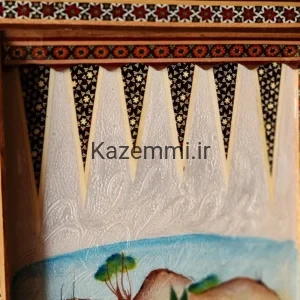 تخته نرد و شطرنج لبگرد شکار(چوگان) 50 کاظمی
