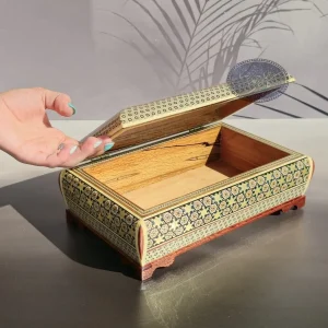 جعبه دستمال کاغذی خاتم سیمی آذرخش کاظمی