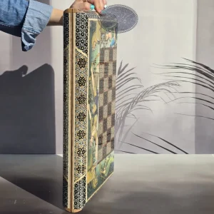 تخته نرد و شطرنج لبگرد 2 نگارگری50 کاظمی