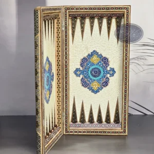 تخته نرد و شطرنج لبگرد نگارگری50 کاظمی