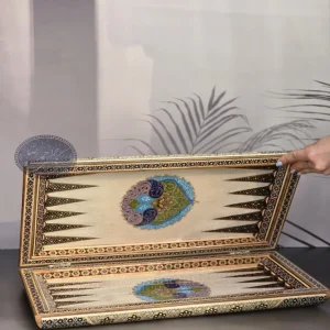 تخته نرد و شطرنج اسلیمی 50 کاظمی