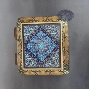 جعبه خاتم نقاشی اسلیمی کاظمی