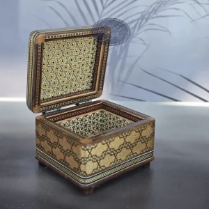 جعبه خاتم نقاشی اسلیمی کاظمی