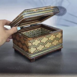 جعبه خاتم نقاشی اسلیمی کاظمی