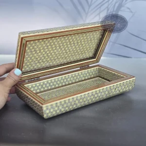 جعبه خاتم و نقاشی اسلیمی کاظمی