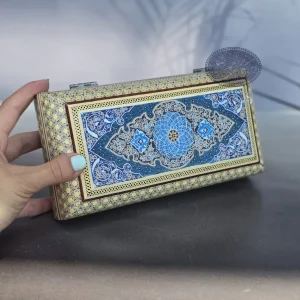 جعبه خاتم و نقاشی اسلیمی کاظمی