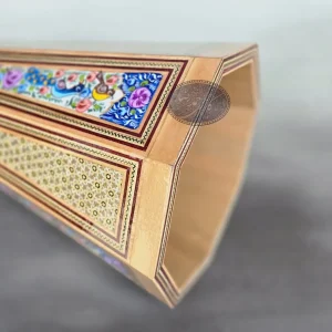 ست سه تکه سطل خاتم و گل و مرغ کاظمی