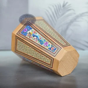 ست سه تکه سطل خاتم و گل و مرغ کاظمی
