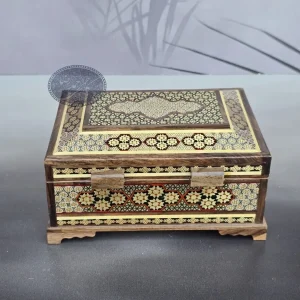 جعبه خاتم کاری 13*18کاظمی