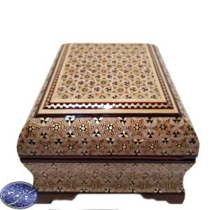 جعبه خاتم کاری بغل کاس توجیر کوچک کاظمی