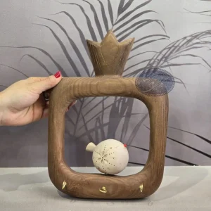 ۳. جاکلیدی دیواری چوبی طرح پرنده تکی بزرگ