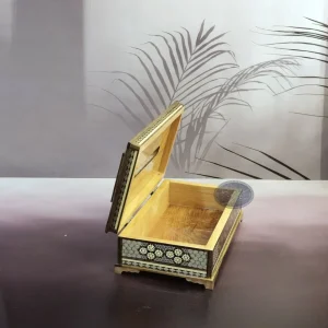جا دستمال کاغذی خاتم کاری کلبه ای کاظمی