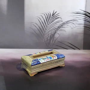 جا دستمال کاغذی گل و مرغ کاظمی