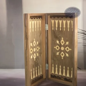 صفحه شطرنج معرق کاری با روکش گردو 40 سانتی