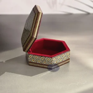 جعبه خاتم 6 گوش هندی کاظمی
