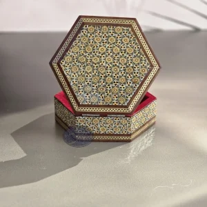 جعبه خاتم 6 گوش هندی کاظمی