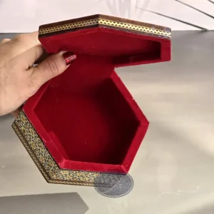 جعبه خاتم 6 گوش هندی کاظمی