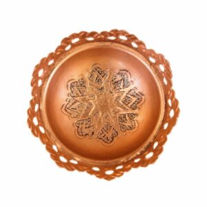 آجیل خوری الماس تراش آبکاری نقره ۱۳ کاظمی