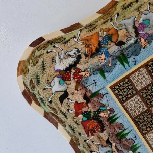 تخته نرد و شطرنج دالبر سیمی دور چوگان 50 کاظمی