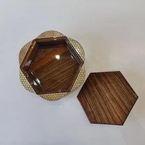 شکلات خوری گلی سیمی بزرگ طرح 2 کاظمی