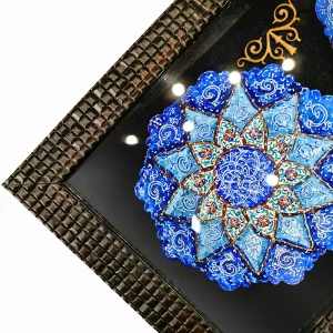 سری نعلبکی میناکاری دیوارکوب کاظمی