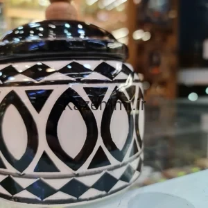 قندان سرامیکی دست ساز با نقاشی دست