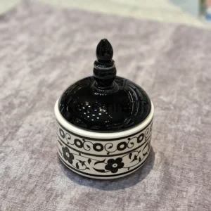 قندان سفید مشکی کوچک