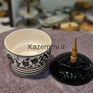شکلات خوری مدل پایه‌نقش با دسته چوبی