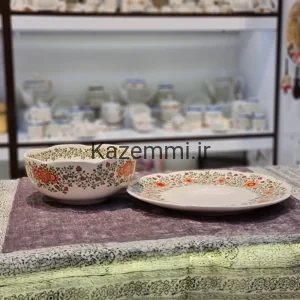 کاسه بشقاب سرامیکی نقاشی دست متوسط
