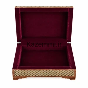 جاقلمی جعبه‌دار رومیزی خاتم کندویی